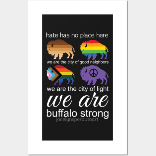 Hate has no place here, Buffalo, NY - All proceeds from this art will go to EPIC and FeedMoreWNY - Thank you! Posters and Art